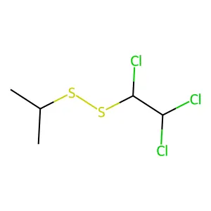 Disulfide, isopropyl 1,2,2-trichloroethyl structure