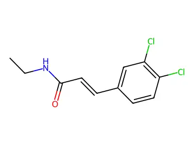 3-(3,4-dichlorophenyl)-N-ethylprop-2-enamide structure