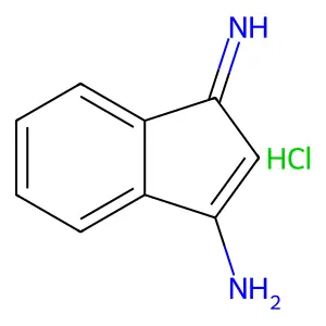 1-Imino-1H-inden-3-amine monohydrochloride structure