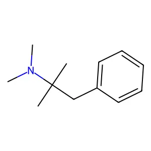 N,N-Dimethylphentermine structure