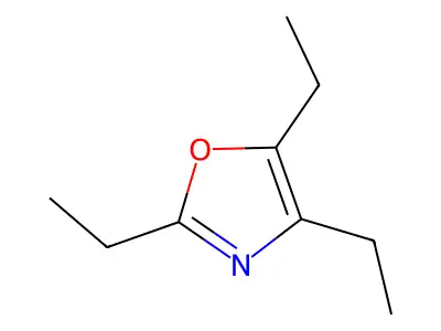 2,4,5-Triethyloxazole structure