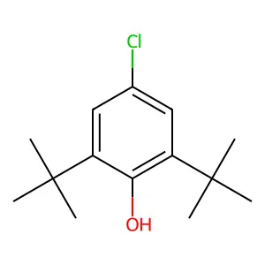 2,6-Di-tert-butyl-4-chlorophenol structure