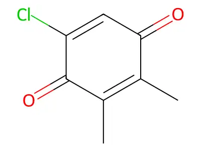 5-Chloro-2,3-dimentyl-1,4-benzoquinone structure