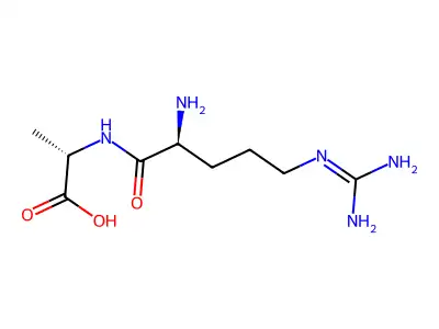 2-[[2-amino-5-(diaminomethylideneamino)pentanoyl]amino]propanoic Acid structure