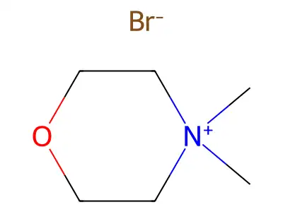 N,N'-Dimethylmorpholinium bromide structure