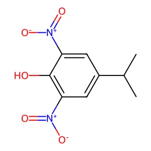 Phenol, 4-(1-methylethyl)-2,6-dinitro- structure