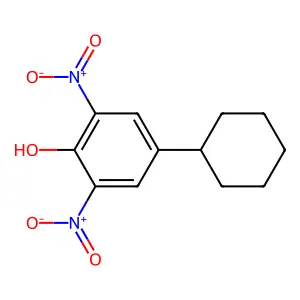 4-Cyclohexyl-2,6-dinitrophenol structure