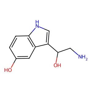 alpha-(Aminomethyl)-5-hydroxy-1H-indole-3-methanol structure