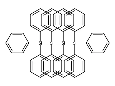 Decaphenyltetrasilane structure