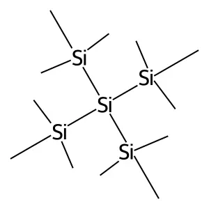 四(三甲基矽基)矽烷 structure