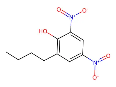 Phenol, 2-butyl-4,6-dinitro- structure