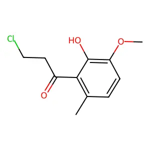 3-Chloro-1-(2-hydroxy-3-methoxy-6-methylphenyl)-1-propanone structure