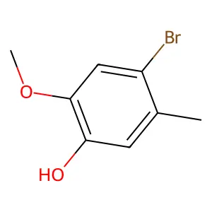 4-Bromo-2-methoxy-5-methylphenol structure
