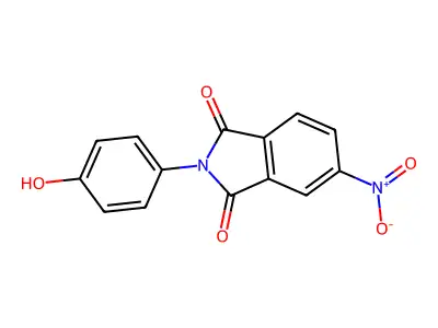 2-(4-Hydroxyphenyl)-5-nitroisoindoline-1,3-dione structure