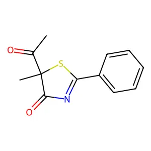 5-Acetyl-5-methyl-2-phenyl-1,3-thiazol-4(5h)-one structure