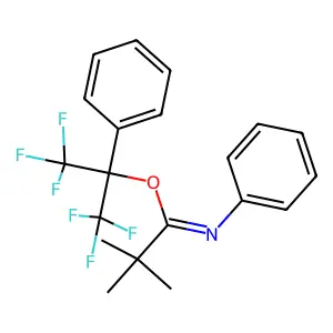 (1,1,1,3,3,3-hexafluoro-2-phenylpropan-2-yl) 2,2-dimethyl-N- structure