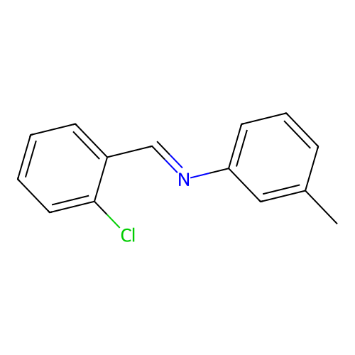 N-[(E)-(2-chlorophenyl)methylidene]-3-methylaniline structure