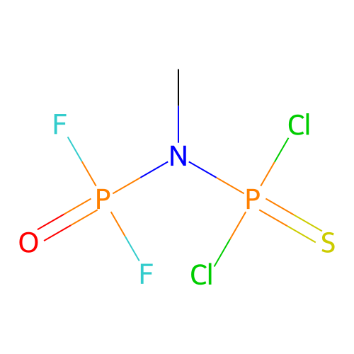 Thioimidodiphosphoryl chloride fluoride (Cl2P(S)NHP(O)F2), methyl- structure