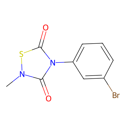 4-(3-Bromophenyl)-2-methyl-1,2,4-thiadiazolidine-3,5-dione structure