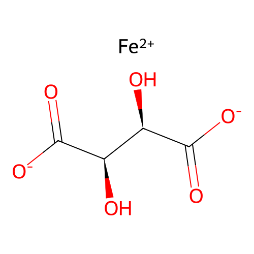 Ferrous tartrate structure
