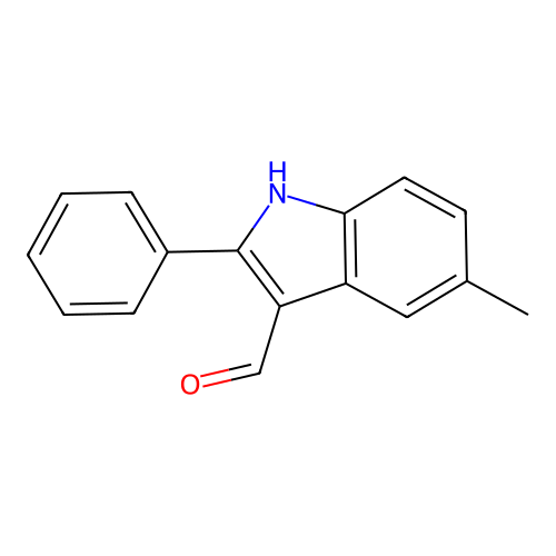 5-Methyl-2-phenyl-1H-indole-3-carbaldehyde structure