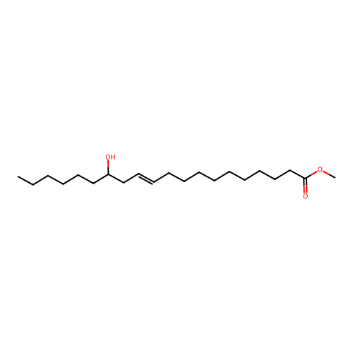 methyl (E)-14-hydroxyicos-11-enoate structure