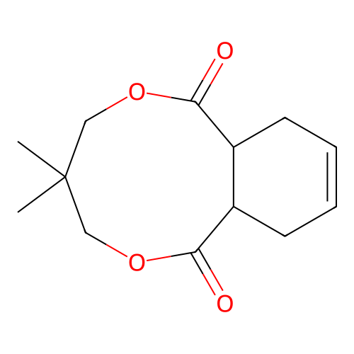2,2-Dimethylpropane-1,3-diyl cyclohex-4-ene-1,2-dicarboxylate structure