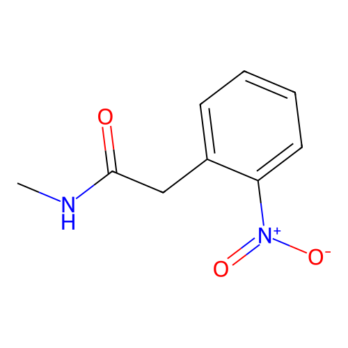 N-methyl-2-(2-nitrophenyl)acetamide structure