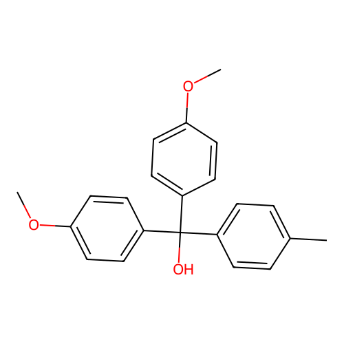 4,4'-Dimethoxy-4''-methyltrityl alcohol structure