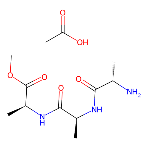 L-Alanine, L-alanyl-L-alanyl-, methyl ester, acetate (1:1) structure