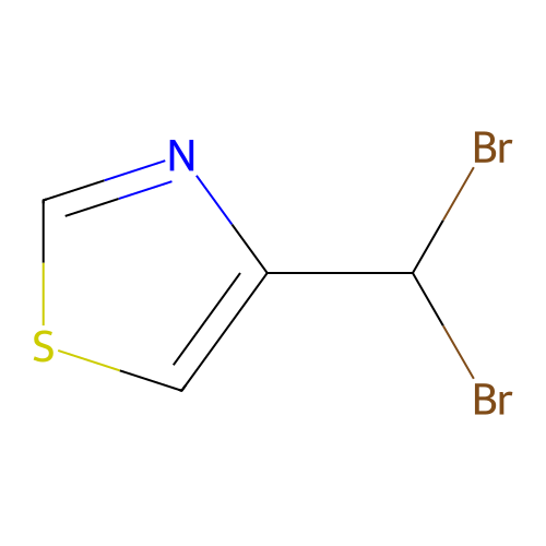 Thiazole, 4-(dibromomethyl)- structure