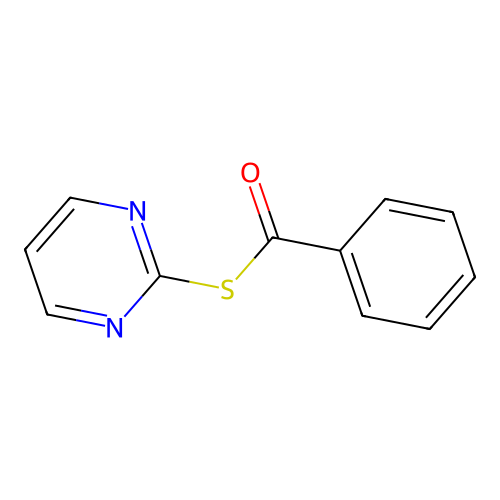 Phenyl pyrimidin-2-ylthio ketone structure
