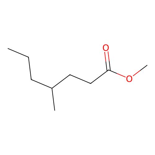 4-Methylheptanoic acid, methyl ester structure