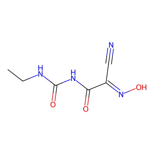 Acetamide, 2-cyano-N-((ethylamino)carbonyl)-2-(hydroxyimino)- structure