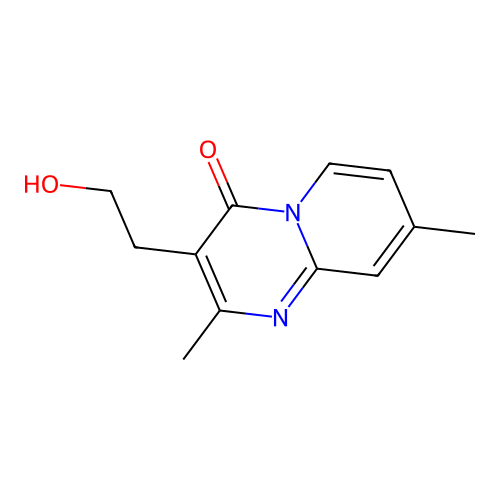 3-(2-hydroxyethyl)-2,8-dimethyl-4H-pyrido(1,2-a)pyrimidin-4-one structure