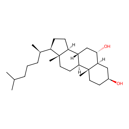6alpha-Hydroxycholestanol structure