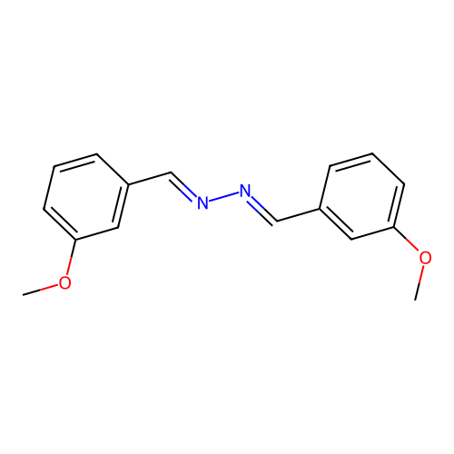 3-Methoxybenzaldehyde 2-((3-methoxyphenyl)methylene)hydrazone structure