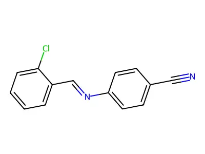 N-(2-Chlorobenzylidene)-4-cyanoaniline structure