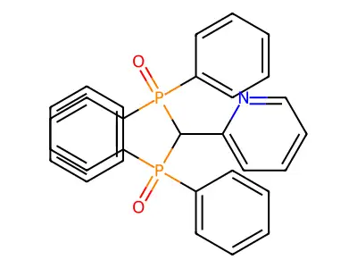 2-[Bis(diphenylphosphoryl)methyl]pyridine structure