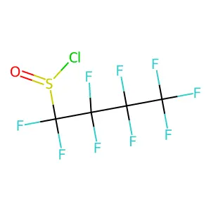 Perfluorobutanesulfinyl chloride structure