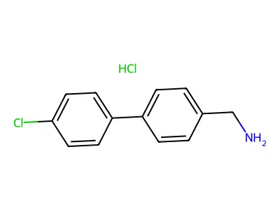 [4-(4-Chlorophenyl)phenyl]methanamine structure