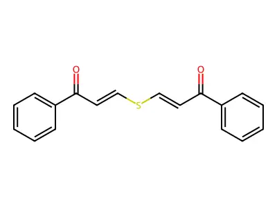 2-Propen-1-one, 3,3'-thiobis[1-phenyl- structure