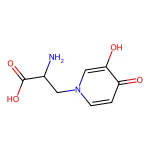 (R)-2-Amino-3-(3-hydroxy-4-oxopyridin-1(4H)-yl)propanoic acid structure