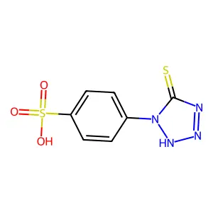 4-(2,5-Dihydro-5-thioxo-1H-tetrazol-1-yl)benzenesulfonic acid structure