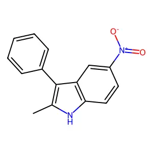 2-Methyl-5-nitro-3-phenyl-1H-indole structure