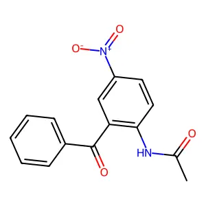 N-(2-Benzoyl-4-nitrophenyl)acetamide structure