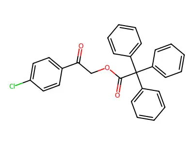 2-(4-Chlorophenyl)-2-oxoethyl 2,2,2-triphenylacetate structure