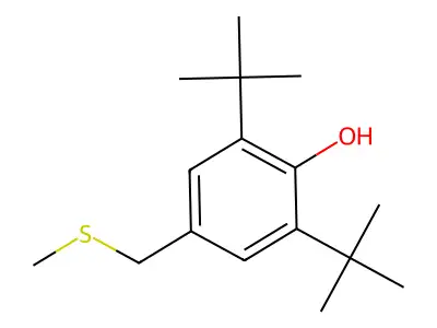 2,6-Di-tert-butyl-4-((methylthio)methyl)phenol structure