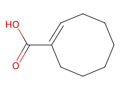 Cyclooctene-1-carboxylic acid structure