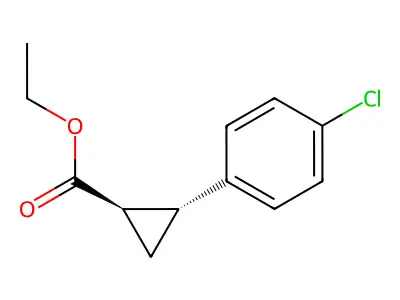 Ethyl 2-(4-chlorophenyl)cyclopropanecarboxylate structure